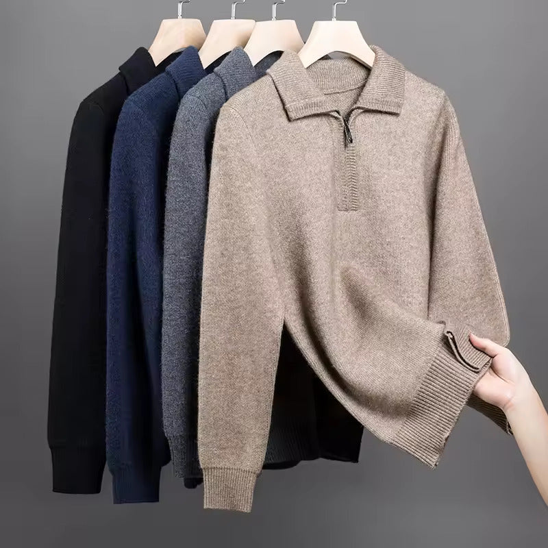 Valmère™ | Cashmere Quarter Zip Sweater