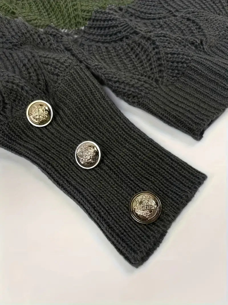 Valmère™ | Pull Tricot Décolleté Élégant