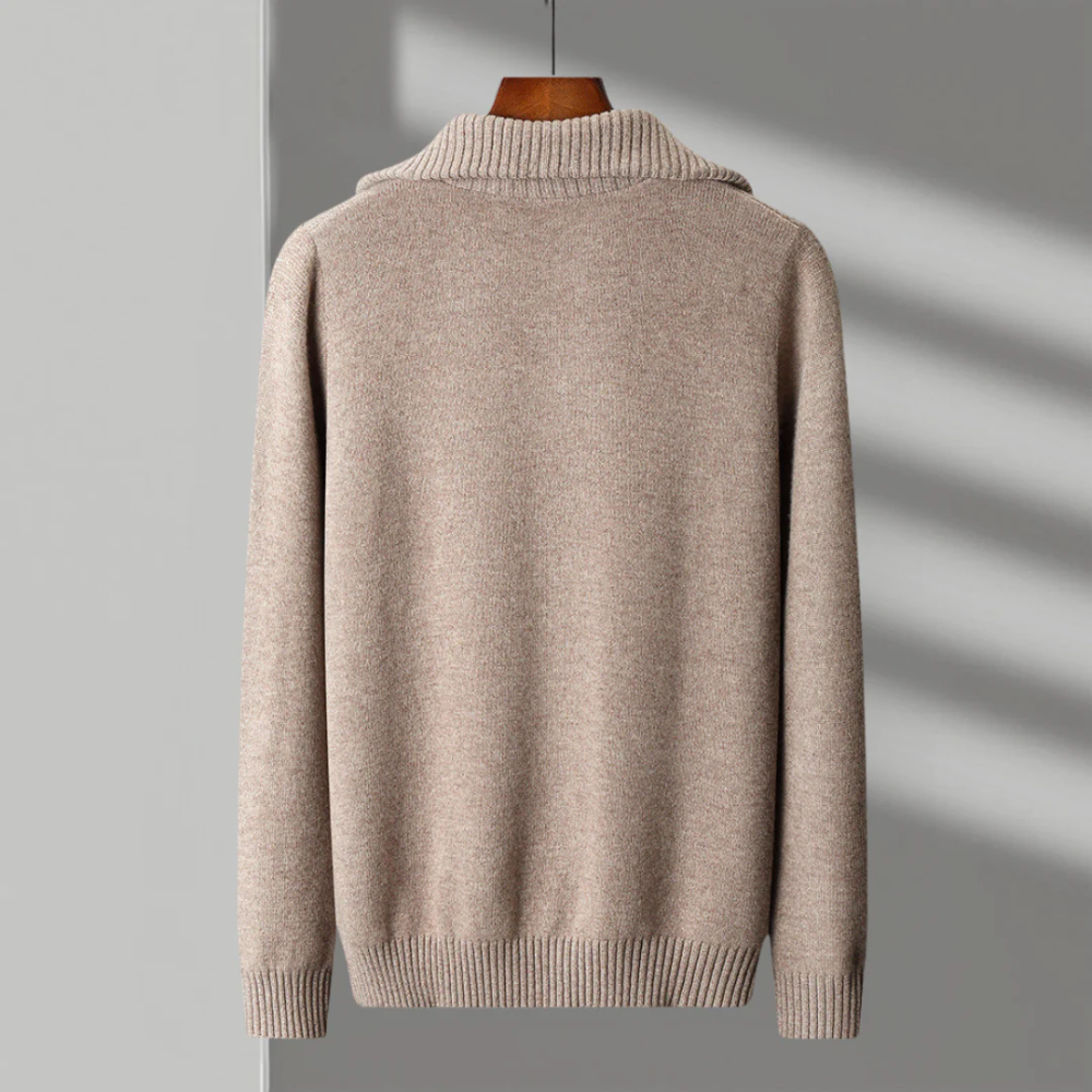 Valmère™ | Merino Wool Zip Sweater