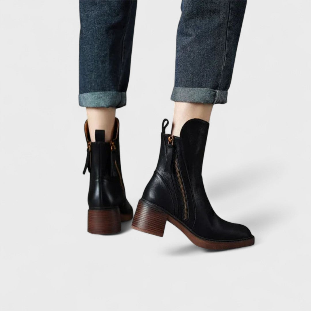 Valmère™ | Bottines Élégantes en Cuir