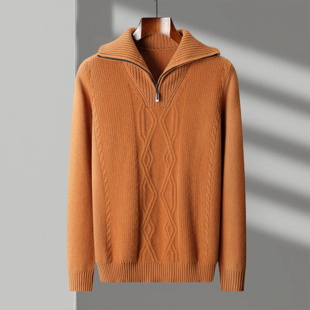 Valmère™ | Merino Wool Zip Sweater