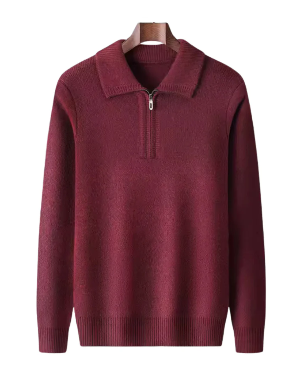 Valmère™ | Cashmere Quarter Zip Sweater