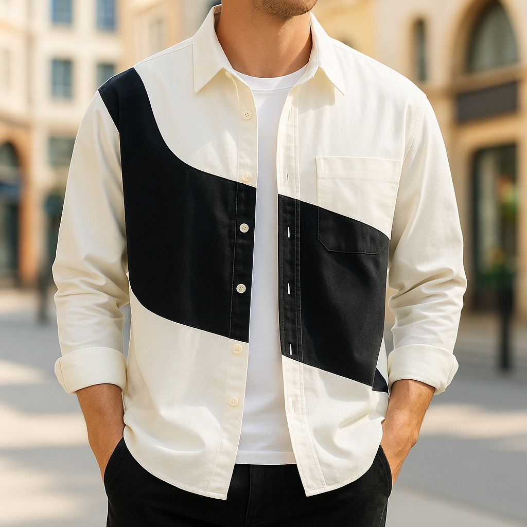 Valmère™ | Chemise en coton bicolore