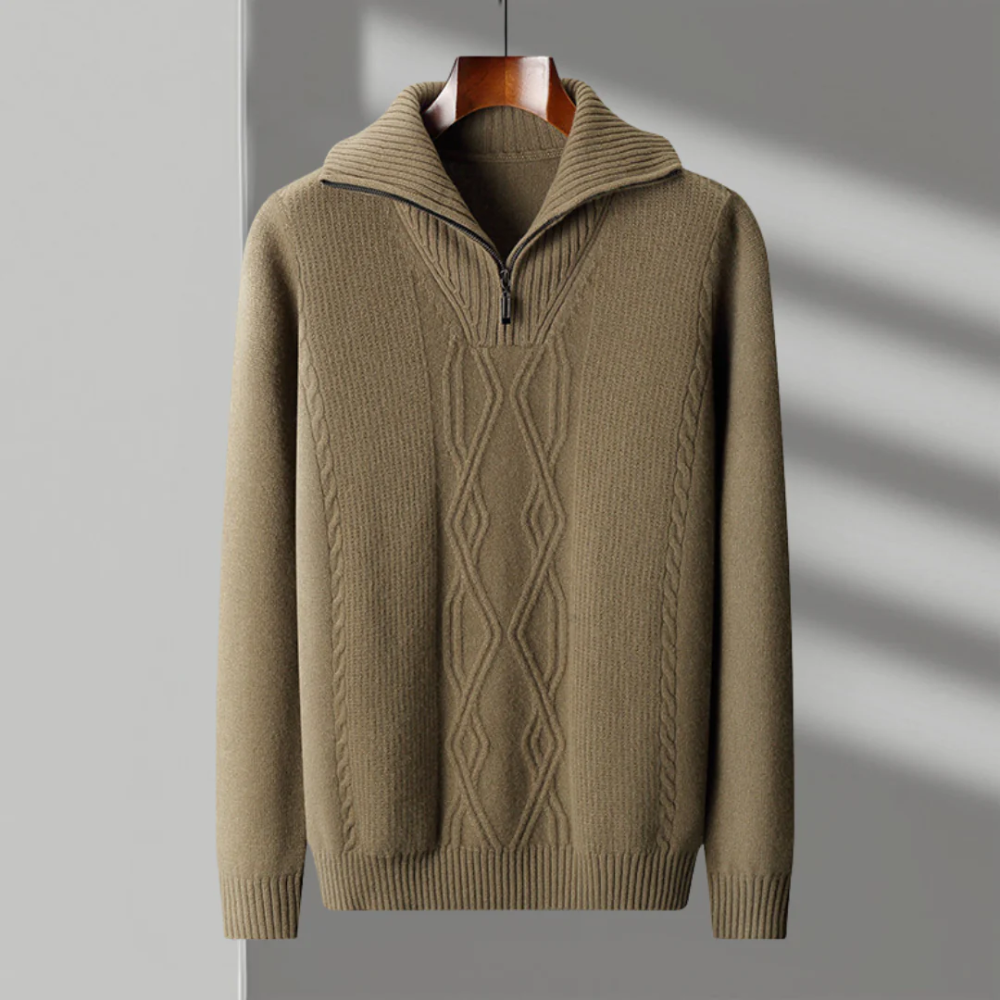 Valmère™ | Merino Wool Zip Sweater