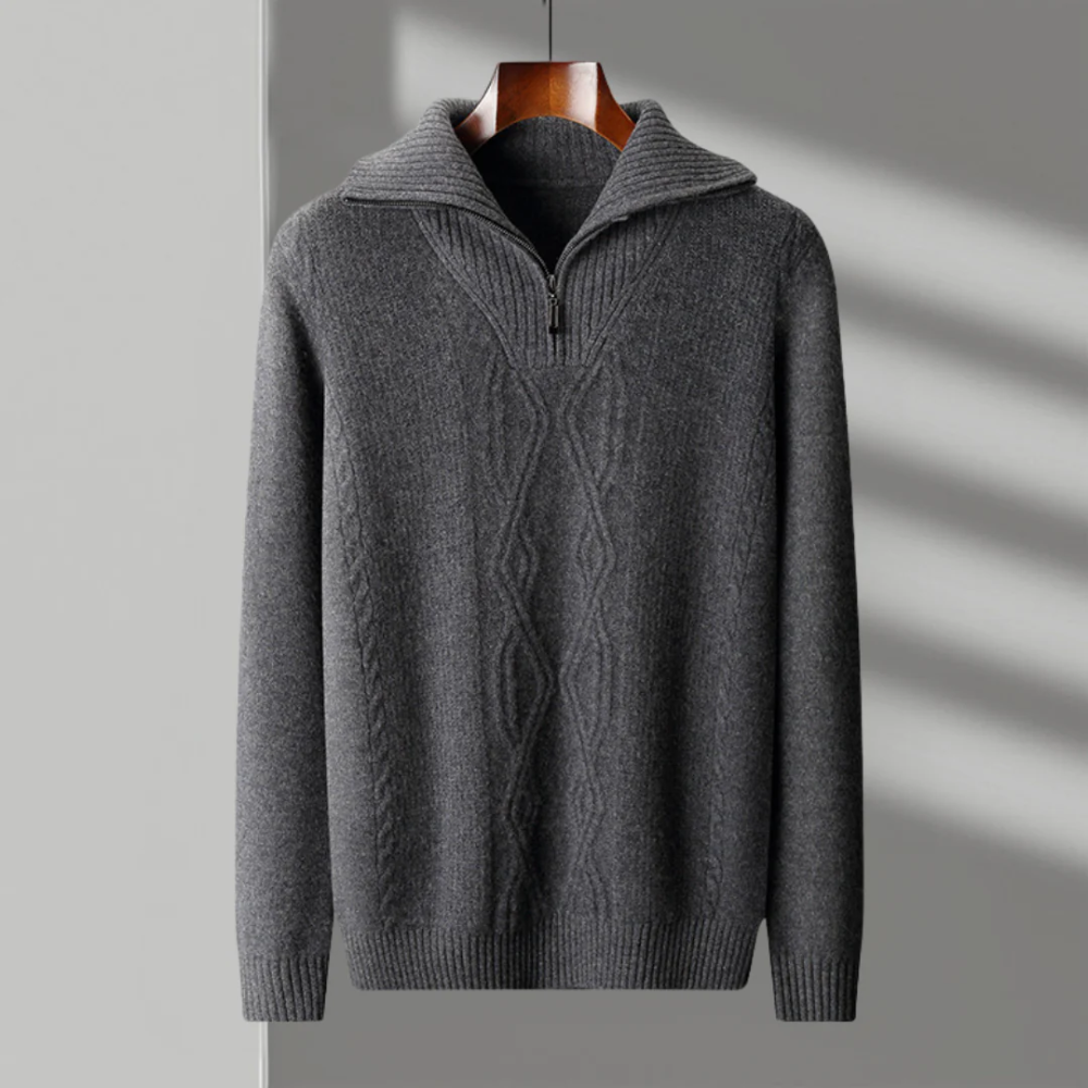 Valmère™ | Merino Wool Zip Sweater