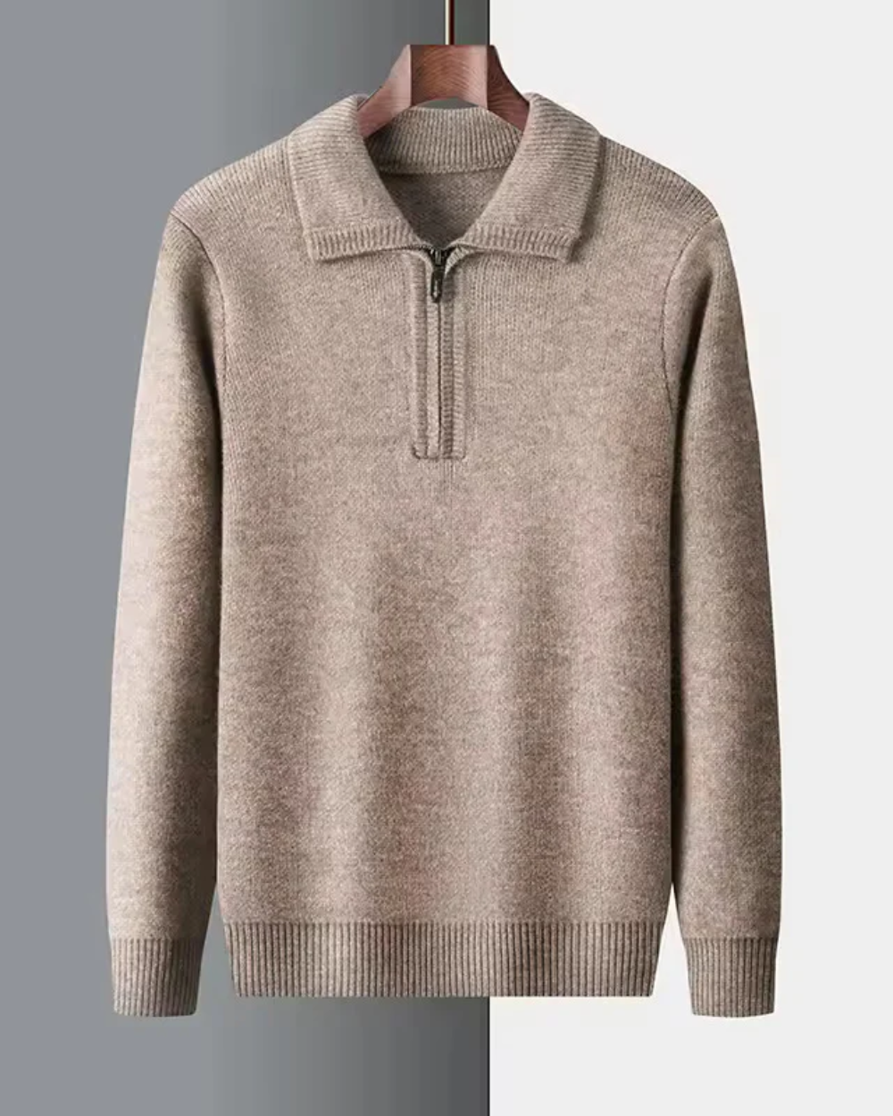 Valmère™ | Cashmere Quarter Zip Sweater