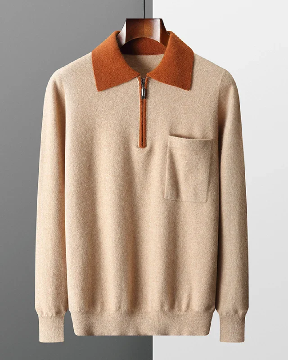 Valmère™ | Polo zippé en cachemire Castelle