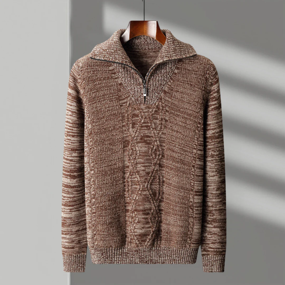 Valmère™ | Merino Wool Zip Sweater