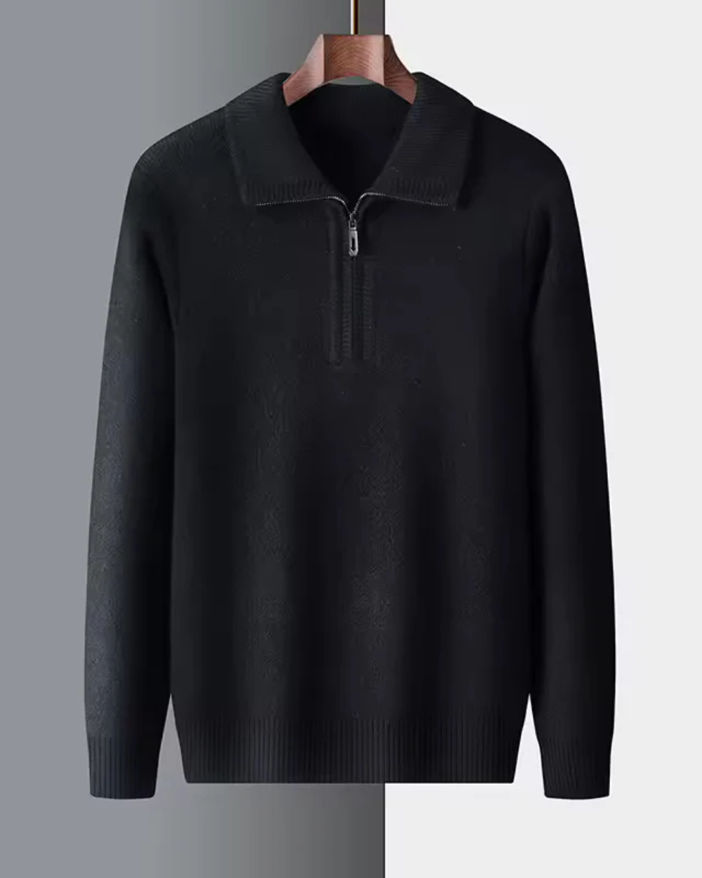 Valmère™ | Cashmere Quarter Zip Sweater