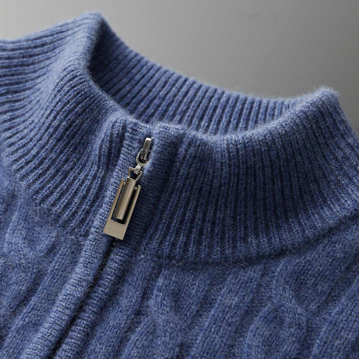 Valmère™ | Deneb Cashmere Woven Half Zip