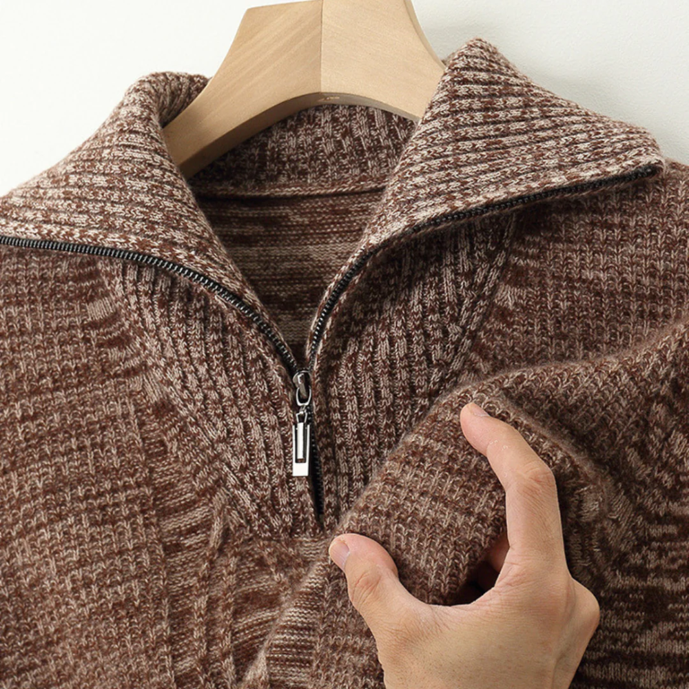 Valmère™ | Merino Wool Zip Sweater