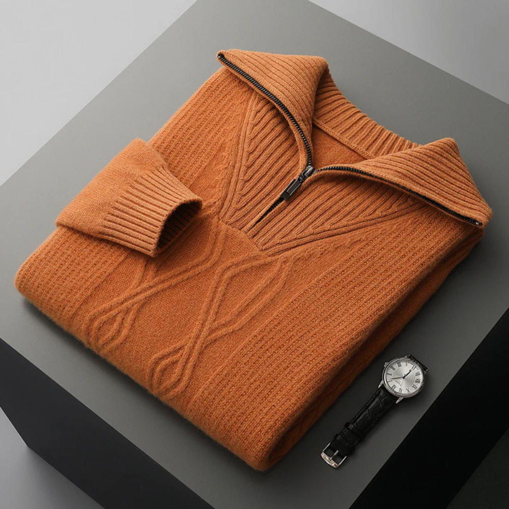 Valmère™ | Merino Wool Zip Sweater