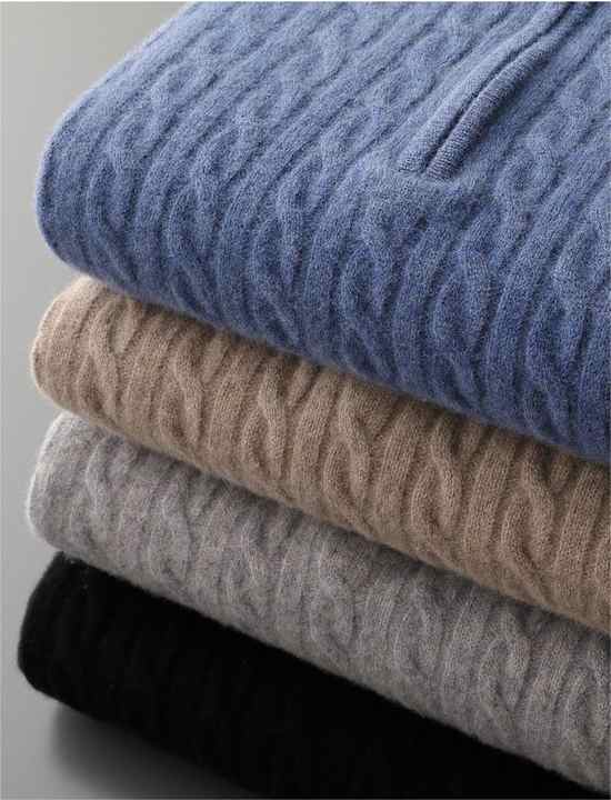 Valmère™ | Deneb Cashmere Woven Half Zip