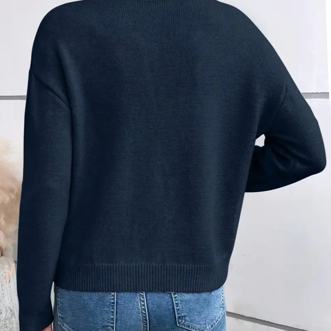 Valmère™ | Pull Col Dentelle Élégant